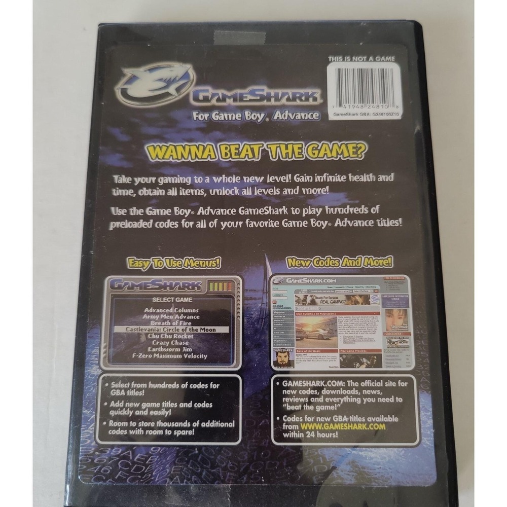 Gameshark Game Boy Advance GBA PC Support Disc with Custom Case! - Picture 6 of 7